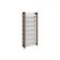 Armário Sapateira Quarto AZ1006 c/ 8 Prateleiras Amêndoa/Branco - Tecno Mobili