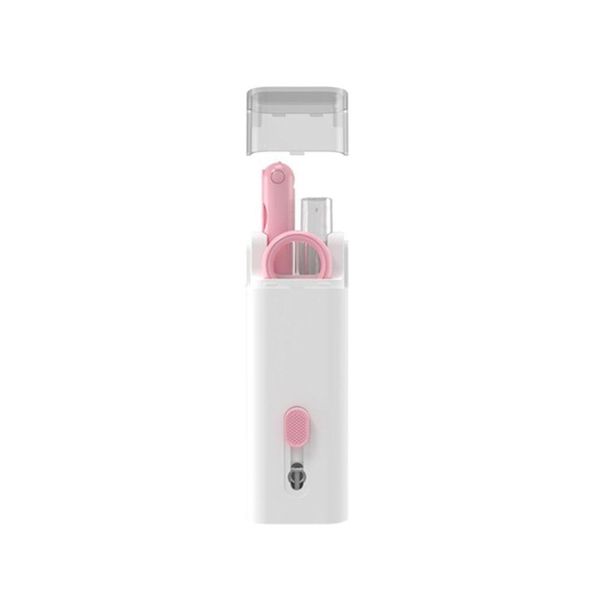 Escova Limpeza 7 Em 1 Teclado Fone Ouvido Celular Macia Rosa