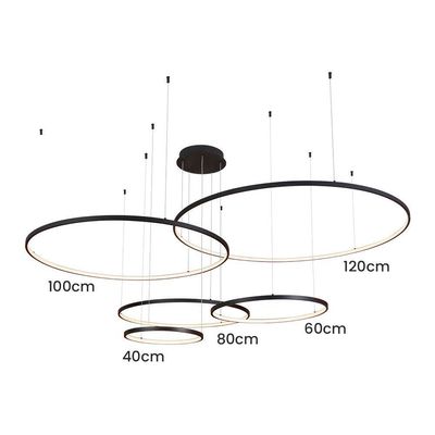 Lustre Pendente Sindora Qd05367 Preto Led Bivolt