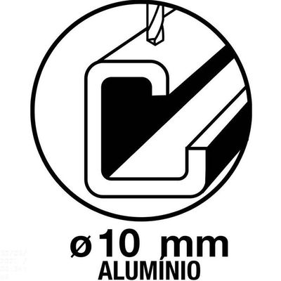 Parafusadeira/furadeira 280 W 3/8" 127 V Para Uso Profissional Com Velocidade Variável E