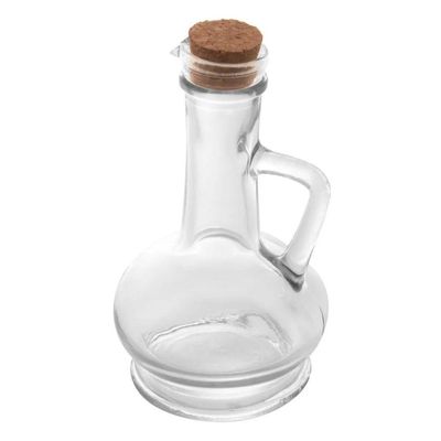 Kit 2 Galheteiros De Azeite Vinagre Vidro Com Tampa Cortiça 250ml