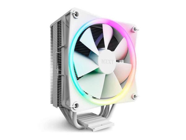 Air Cooler P/ Processador NZXT T120 RGB 120MM P/ INTEL/AMD Branco - RC-TR120-W1