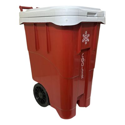 Carrinho Caixa Cooler Termico Com Rodas Antares 63 Litros