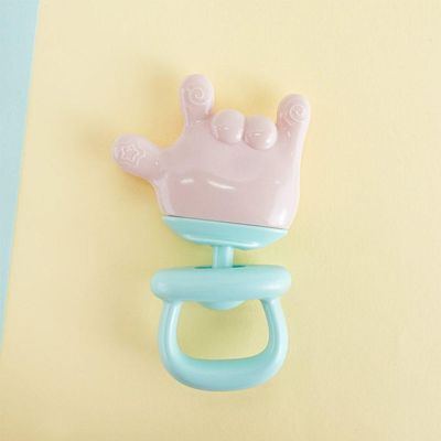 Mordedor Mãozinha De Silicone Para Bebê 12x7,5cm Verde