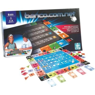 Jogo De Tabuleiro Banco. Com. Net - Nig 1122
