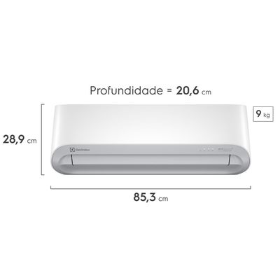 Ar-Condicionado Electrolux Split 9.000 BTUs Color Adapt Quente/Frio com Wi-fi (YI09R/YE09R) 220V