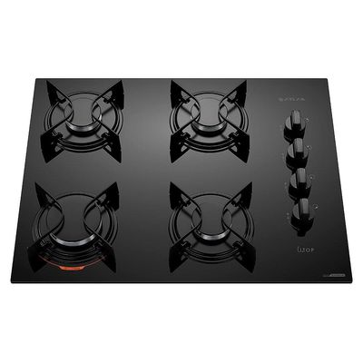 Cooktop a Gás Atlas U Top 4 Bocas Mesa de Vidro Preto