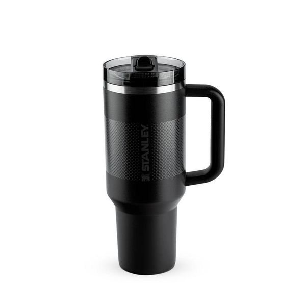 Copo Com Canudo Stanley Quencher Protour 1.18l Anti Vazamento Black