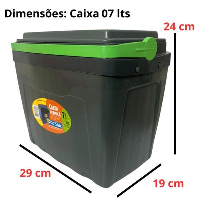 Caixa Termica Cooler Antares Pop Star 07 Litros Cor Sortida