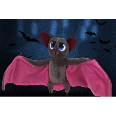 Pelúcia Morcego Vampiro Brinquedo Ternura Noturna 45x18 cm