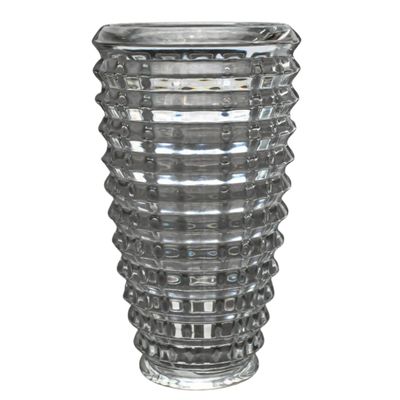 VASO DECORATIVOD VIDRO CRSITAL 28CM CENTRO DE MESA ARRRANJO DECORAÇÃO