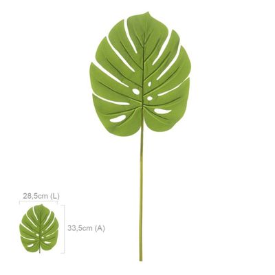 Folha Costela de Adão Real Toque Real Verde 84cm