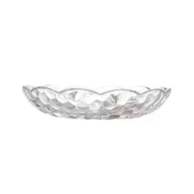 Petisqueira em Vidro Cristal com 4 Divisórias Bubble