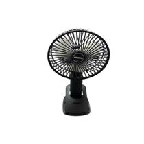 Mini Ventilador de Mesa Recarregável - Preta