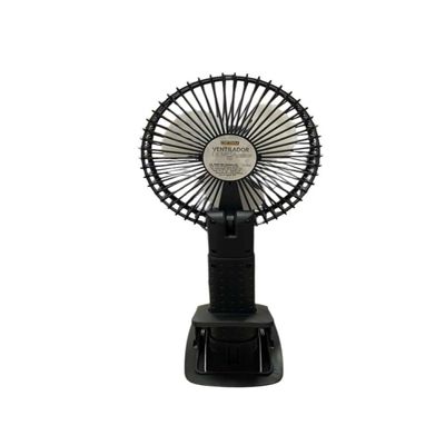 Mini Ventilador de Mesa Recarregável - Preta
