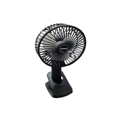 Mini Ventilador de Mesa Recarregável - Preta