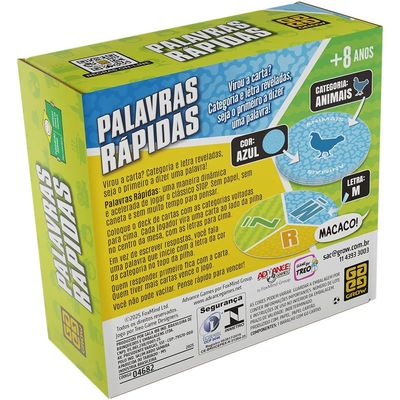 Jogo Palavras Rápidas - Grow