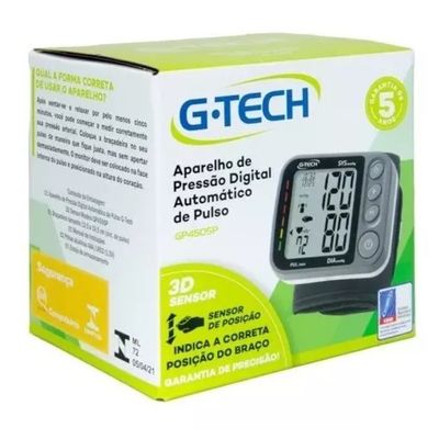Aparelho Medidor De Pressão Arterial Digital G-tech Gp450sp