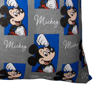Fronha Avulsa KazzaVip Malha 100% Algodão Disney Estampada Mickey Quadros 48cmx68cm Cinza