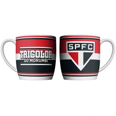 Caneca Urban Porcelana Allmix Brasao Sao Paulo 360 ML Licenciada Branco