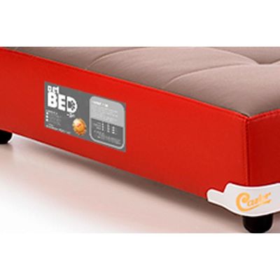 Colchão PET Cachorro / Gato Grande Castorpet Bed Cinza/Vermelho (100x80x19) - Castor
