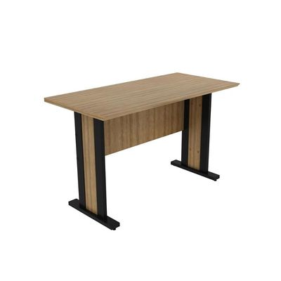 Mesa de Computador ME-4194 Amêndoa/Preto - Tecno Mobili