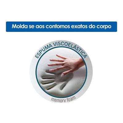 Travesseiro Viscoelástico Visco Sky Slim (38x58) - Ortobom