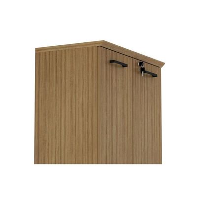 Armário de Escritório ME-4198 c/ 2 Portas c/ Chave Amêndoa - Tecno Mobili