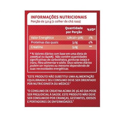 Creatina Max Micronizada Monohidratada (300g) - Padrão: único