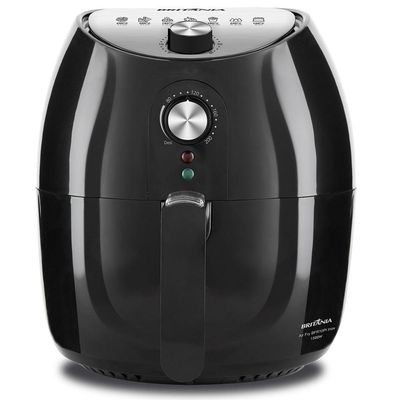 Air Fryer Britânia 4,1L 1500W Inox Sem Óleo BFR10PI 220V
