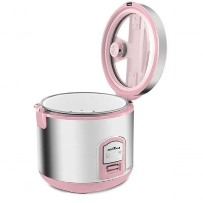Panela De Arroz Elétrica Rosa Britânia 10 Xícaras BPAE10C 220V