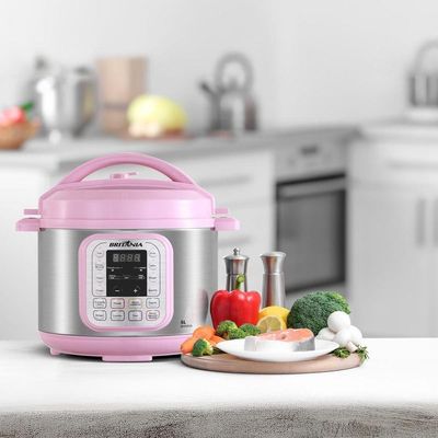 Panela de Pressão Rosa Britânia 5L Digital 11 Funções BPPE05 110V