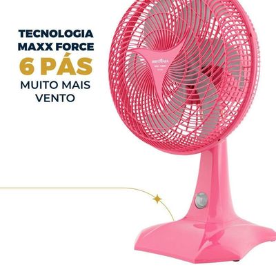 Ventilador Rosa Britânia Maxx Force 60W BVT304 110V