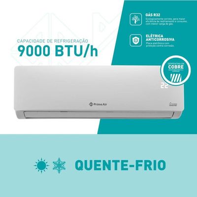 Ar Condicionado Split 9000 BTU/h Prime Quente E Frio 220V