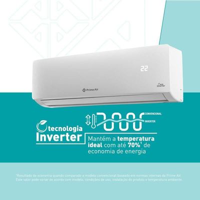 Ar Condicionado Split 9000 BTU/h Prime Quente E Frio 220V