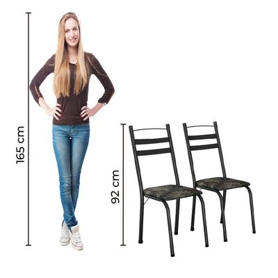 Conjunto Com 4 Cadeiras Leia Artefamol
