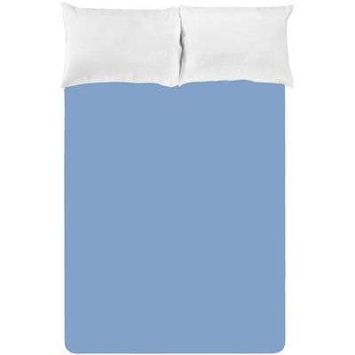 Lençol Avulso King Size Liso com Elástico 180 Fios - Fiori Azul anil