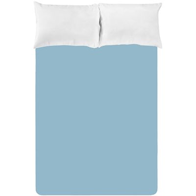 Lençol Avulso King Size Liso com Elástico 180 Fios - Fiori Azul