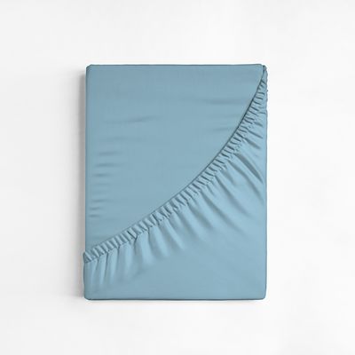 Lençol Avulso King Size Liso com Elástico 180 Fios - Fiori Azul