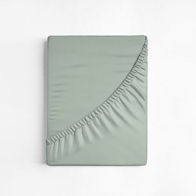 Lençol Avulso King Size Liso com Elástico 180 Fios - Fiori Menta