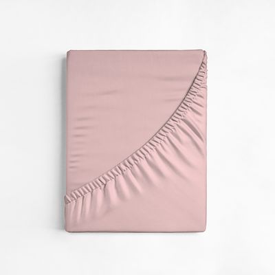 Lençol Avulso King Size Liso com Elástico 180 Fios - Fiori Rosa claro