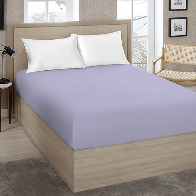 Lençol Avulso King Size Liso com Elástico 180 Fios - Fiori Violeta