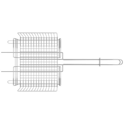 Grelha Multiuso Tramontina Churrasco em Aço Inox 70,2 x 31,5 cm