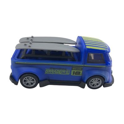 Mini Carrinho Pull Back Garagem S.A. Turbo Aventura - Azul