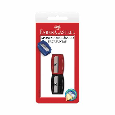 Apontador Faber-Castell Basic com 2 Unidades - Item Sortido UNICA