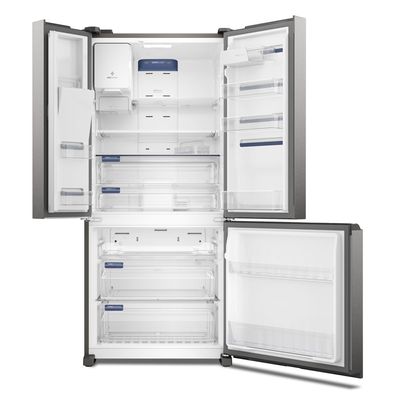 Geladeira Electrolux Frost Free 540L Efficient com AutoSense e Dispenser de Água e Gelo 3 Portas Cor Inox Look (IM8IS) 127V