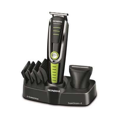 Aparador de Pelos Elétrico Mondial Super Groom 6 em 1 BG-04 - Bivolt UNICA