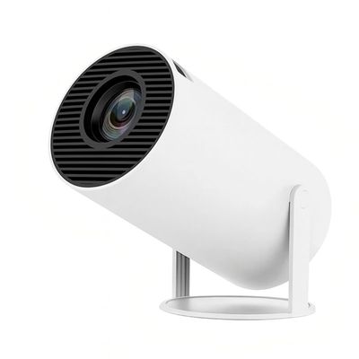 Projetor 4K Branco Hy300 Imagens Vibrantes e Ângulo Ajustável