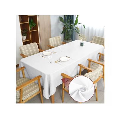 Toalha de mesa 10 Lugares Retangular Rústico 3,00m Branco