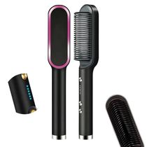 Escova Pente Alisadora Profissional Preto 34w Bivolt